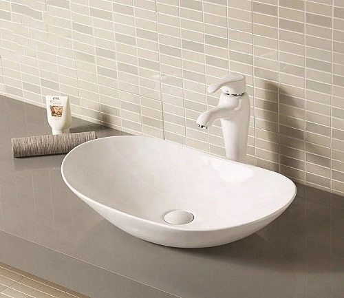 Раковина CeramaLux 7811A накладная, белый Раковина CeramaLux 7811A накладная, белый