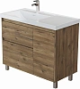 Тумба под раковину Aquanet Nova Lite 2.0 90 00346346 напольная, дуб рустикальный, левая