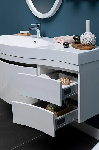 Комплект мебели Aquanet Опера 115 L белый (2 дверцы 2 ящика) 00169414 Комплект мебели Aquanet Опера 115 L белый (2 дверцы 2 ящика) 00169414