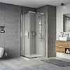 Душевой уголок STWORKI Карлстад 90x80 см профиль хром глянец, стекло матовое 467302 Душевой уголок STWORKI Карлстад 90x80 см профиль хром глянец, стекло матовое 467302
