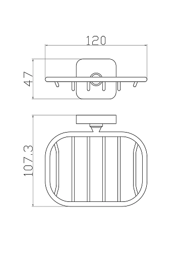 Мыльница Wonzon & Woghand хром (WW-6624) Мыльница Wonzon & Woghand хром (WW-6624)