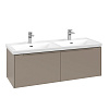Картинка анонса товара «тумба под раковину villeroy &amp; boch subway 3.0 с подсветкой taupe / taupe c567l2vm»