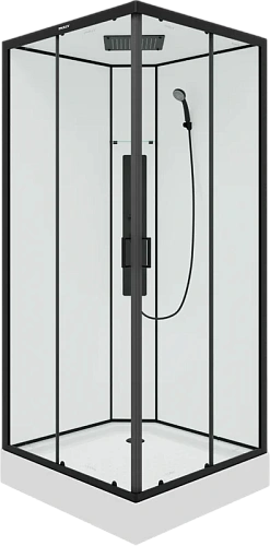 Душевая кабина Parly AMI Quadro 900x900 профиль черный, стекло прозрачное Душевая кабина Parly AMI Quadro 900x900 профиль черный, стекло прозрачное