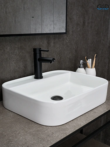 Раковина Gid N9550 51229 накладная белая 50x40x11 Раковина Gid N9550 51229 накладная белая 50x40x11