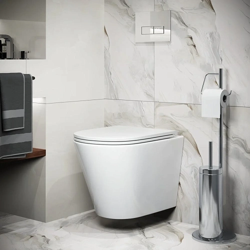 Унитаз подвесной GROSSMAN GR-4478SQ 515x355x365 безободковый смыв торнадо бесшумный с сиденьем Унитаз подвесной GROSSMAN GR-4478SQ 515x355x365 безободковый смыв торнадо бесшумный с сиденьем