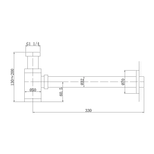 Сифон для раковины ABBER AF0030W белый матовый Сифон для раковины ABBER AF0030W белый матовый