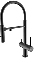 Смеситель для кухни Paulmark MAGNETO Starke, с гибким изливом, Ma213118-401, черный матовый под филь Смеситель для кухни Paulmark MAGNETO Starke, с гибким изливом, Ma213118-401, черный матовый под филь