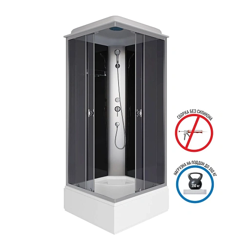 Душевая кабина Niagara Eco E90/26Q/TN (900х900х2150) E90/26Q/TN Душевая кабина Niagara Eco E90/26Q/TN (900х900х2150) E90/26Q/TN