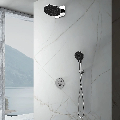 Душевая система Vincea Inspire VSFW-3I22MT5CH встраиваемый, термостат, хром Душевая система Vincea Inspire VSFW-3I22MT5CH встраиваемый, термостат, хром