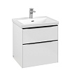 Картинка анонса товара «тумба под раковину villeroy &amp; boch subway 3.0 с подсветкой brilliant white / brilliant white c578l1v c578l1ve»