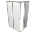 Душевой уголок Radomir Дрим 90х100 1-09-1-0-0-1211 прямоугольный стекла матовые, профиль белый Душевой уголок Radomir Дрим 90х100 1-09-1-0-0-1211 прямоугольный стекла матовые, профиль белый