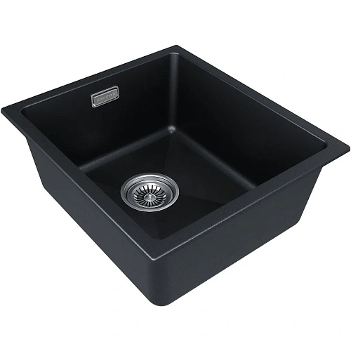 Кухонная мойка Paulmark LUMI 41UNI LU41-BLM, черный металлик, 410х460 Кухонная мойка Paulmark LUMI 41UNI LU41-BLM, черный металлик, 410х460