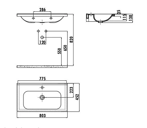 Раковина Creavit Ideal ID060-00CB00E-0000 белая 60 см Раковина Creavit Ideal ID060-00CB00E-0000 белая 60 см