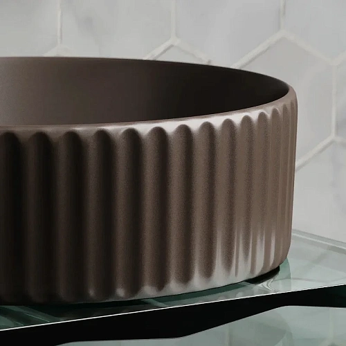 Раковина Ceramica Nova ELEMENT CN6057MDB Темно-Коричневый матовый накладная Раковина Ceramica Nova ELEMENT CN6057MDB Темно-Коричневый матовый накладная