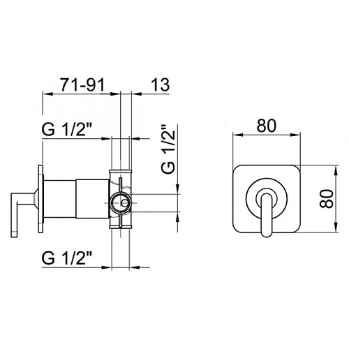 Смеситель для душа Webert Living LV880101015 Смеситель для душа Webert Living LV880101015