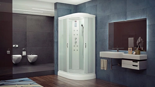 Душевая кабина Timo eco ТЕ-0702 L 120x80x218, турецкая баня хамам, стульчик прозрачный Душевая кабина Timo eco ТЕ-0702 L 120x80x218, турецкая баня хамам, стульчик прозрачный