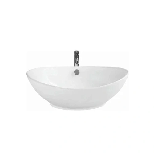 Раковина CeramaLux 9019 накладная, белый Раковина CeramaLux 9019 накладная, белый