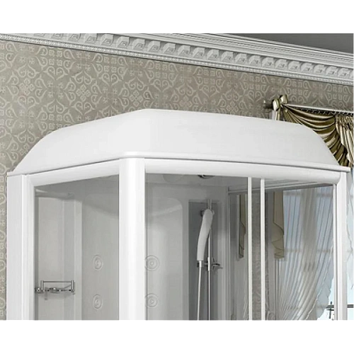 Душевая кабина Radomir Диана 108х118 1-05-1-0-0-0641 поддон с каркасом и сифоном, функция Пар, FM-приемник, освещение, вентиляция, профиль белый Душевая кабина Radomir Диана 108х118 1-05-1-0-0-0641 поддон с каркасом и сифоном, функция Пар, FM-приемник, освещение, вентиляция, профиль белый