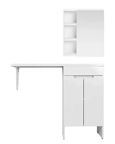 Тумба с раковиной Orange Sistema STD-120TUW+RAR напольная, правая 120 см под стиральную машину, белы Тумба с раковиной Orange Sistema STD-120TUW+RAR напольная, правая 120 см под стиральную машину, белы