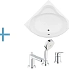 Акриловая ванна Aquanet Palau 140x140 (каркас + смеситель Grohe BauEdge 2511700A) 00204021 + 00156297 + 00240613 Акриловая ванна Aquanet Palau 140x140 (каркас + смеситель Grohe BauEdge 2511700A) 00204021 + 00156297 + 00240613