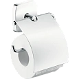 Держатель туалетной бумаги hansgrohe PuraVida с крышкой 41508000 Держатель туалетной бумаги hansgrohe PuraVida с крышкой 41508000