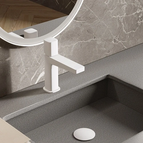 Смеситель для раковины WasserKRAFT Saale 9503 белый Смеситель для раковины WasserKRAFT Saale 9503 белый