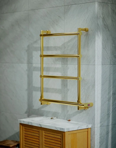 Полотенцесушитель электрический Margaroli Sole 542 BOX 5424704GONB 47 x 66 см, золото Полотенцесушитель электрический Margaroli Sole 542 BOX 5424704GONB 47 x 66 см, золото