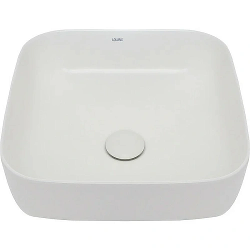 Раковина AQUAme AQM5011 накладная квадратная, цвет белый матовый 390x390x130 AQM5011MW Раковина AQUAme AQM5011 накладная квадратная, цвет белый матовый 390x390x130 AQM5011MW