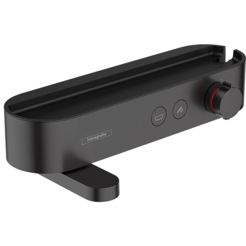Смеситель для ванны Hansgrohe ShowerTablet Select 400 24340670, матовый черный термостатический Смеситель для ванны Hansgrohe ShowerTablet Select 400 24340670, матовый черный термостатический