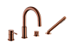 Картинка анонса товара «смеситель на борт ванны boheme uno 460-cb copper brushed»