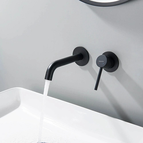 Смеситель для раковины Aquatek ЕВРОПА AQ1313MB Черный матовый, встраиваемый Смеситель для раковины Aquatek ЕВРОПА AQ1313MB Черный матовый, встраиваемый