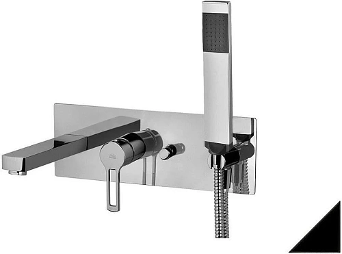 Смеситель для ванны Paffoni Ringo RIN001NO (с внутренней частью) Смеситель для ванны Paffoni Ringo RIN001NO (с внутренней частью)