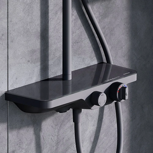 Душевая система Damixa Apollo 947760300 черный Душевая система Damixa Apollo 947760300 черный