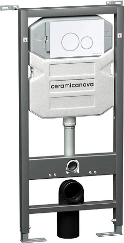 Комплект унитаза Ceramica Nova Сет 4 в 1 инсталляция с кнопкой и шумоизоляцией CN3009_1001W_1000 Комплект унитаза Ceramica Nova Сет 4 в 1 инсталляция с кнопкой и шумоизоляцией CN3009_1001W_1000