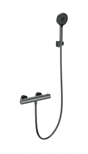 Смеситель для душа Wonzon & Woghand с термостатом, темный графит (WW-B2029-A-BGG) Смеситель для душа Wonzon & Woghand с термостатом, темный графит (WW-B2029-A-BGG)
