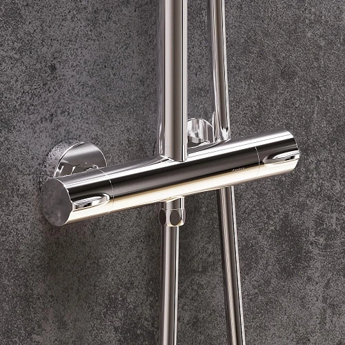 Душевая система Damixa Scandinavian Pure 936800000 с термостом, хром Душевая система Damixa Scandinavian Pure 936800000 с термостом, хром