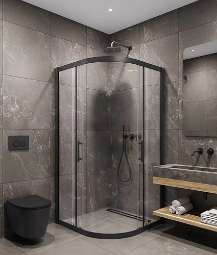 Душевой уголок Timo (T46) TPSS-90/03C-8 900x900x2000, профиль черный, стекло прозрачное 8 мм Душевой уголок Timo (T46) TPSS-90/03C-8 900x900x2000, профиль черный, стекло прозрачное 8 мм