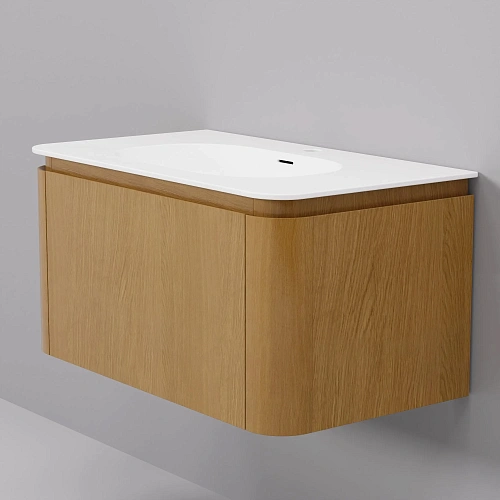 Тумба с раковиной ArtDecco Coco 80 ACC08W14S100 белый дуб Тумба с раковиной ArtDecco Coco 80 ACC08W14S100 белый дуб