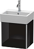 Картинка анонса товара «тумба под раковину duravit xsquare xs4090r4040 подвесная 43 см черный глянцевый»