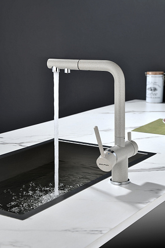 Смеситель для кухни Paulmark SERPENTINE бежевый Se213222-BE Смеситель для кухни Paulmark SERPENTINE бежевый Se213222-BE