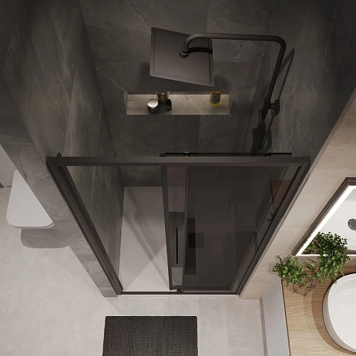 Душевая дверь Niagara Nova NG-85-11TB (110x195) черный матовый, стекло тонированное Душевая дверь Niagara Nova NG-85-11TB (110x195) черный матовый, стекло тонированное