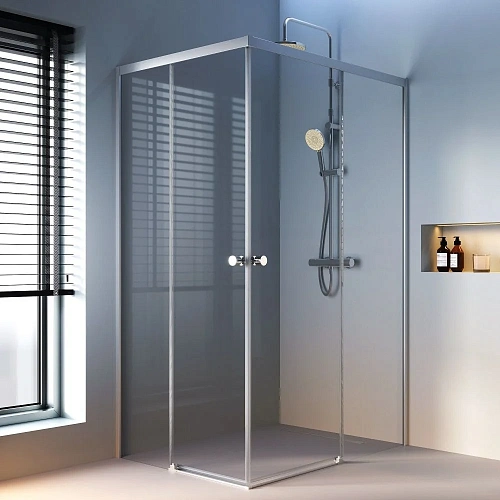 Душевой уголок AM.PM X-Joy W94G-403-12090-MТ Slide 120х90, хром матовый, стекло прозрачное Душевой уголок AM.PM X-Joy W94G-403-12090-MТ Slide 120х90, хром матовый, стекло прозрачное