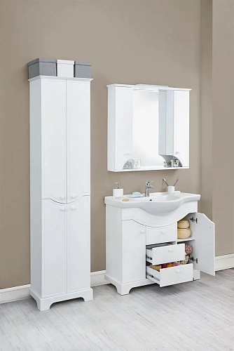 Тумба под раковину Aquaton Элен 95 белый 1A218501EN010 Тумба под раковину Aquaton Элен 95 белый 1A218501EN010