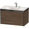 Картинка анонса товара «тумба под раковину duravit xviu xv4615eb221p подвесная 80 см орех»