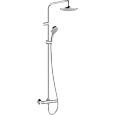 Детальная картинка товара «душевая система hansgrohe showerpipe 230 1jet с термостатом, green vernis shape 26318000, хром»
