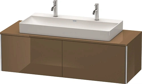 Тумба под раковину Duravit XSquare XS4905M6161 140 см Коричнево-оливковый глянцевый Тумба под раковину Duravit XSquare XS4905M6161 140 см Коричнево-оливковый глянцевый