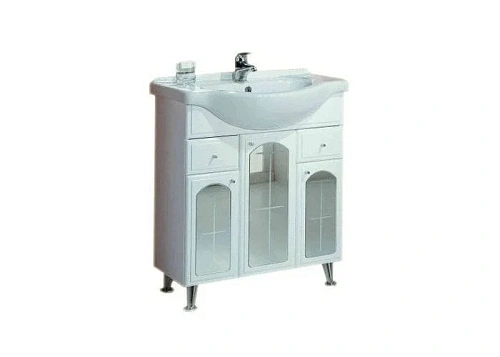 Тумба с раковиной Aquaton Эмилья 75 (1A0568K0EJ010) белая Тумба с раковиной Aquaton Эмилья 75 (1A0568K0EJ010) белая