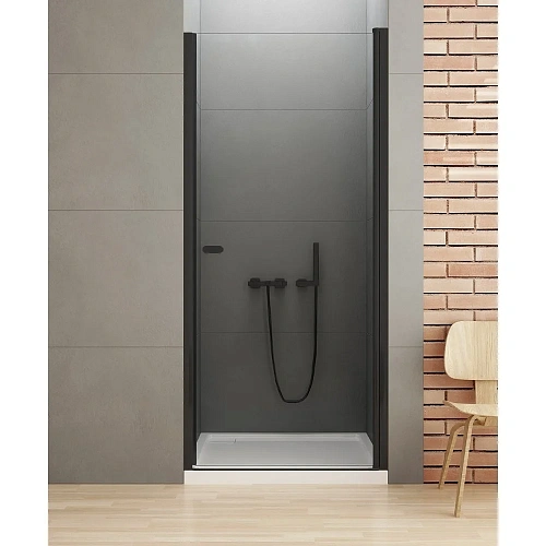 Душевая дверь NEW TRENDY NEW SOLEO BLACK одинарные 100x195 D-0212A (черный) Душевая дверь NEW TRENDY NEW SOLEO BLACK одинарные 100x195 D-0212A (черный)