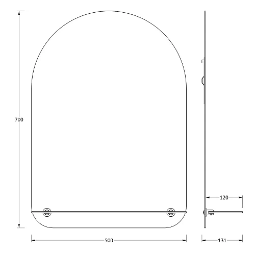 Зеркало Evoform OPTIMA BY 0510, 50 x 70 см Зеркало Evoform OPTIMA BY 0510, 50 x 70 см