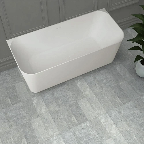 Ванна из искусственного камня ABBER AS9617 170x75 универсальная, белая матовая, искусственный камень Ванна из искусственного камня ABBER AS9617 170x75 универсальная, белая матовая, искусственный камень